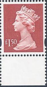 1999 GB - SGY1800 (UC14) £1.50 Red-Brown (E) Recess Mrginal MNH